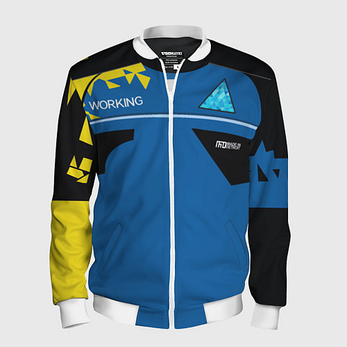 Мужской бомбер Detroit:become / 3D-Белый – фото 1