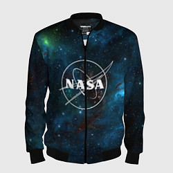 Бомбер мужской NASA, цвет: 3D-черный