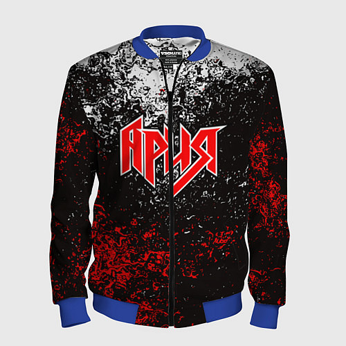 Мужской бомбер АРИЯ / 3D-Синий – фото 1