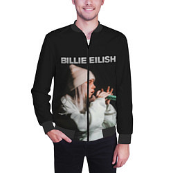 Бомбер мужской BILLIE EILISH, цвет: 3D-черный — фото 2