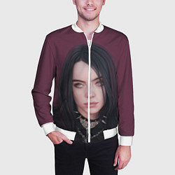 Бомбер мужской BILLIE EILISH, цвет: 3D-белый — фото 2