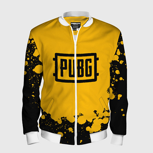 Мужской бомбер PUBG / 3D-Белый – фото 1