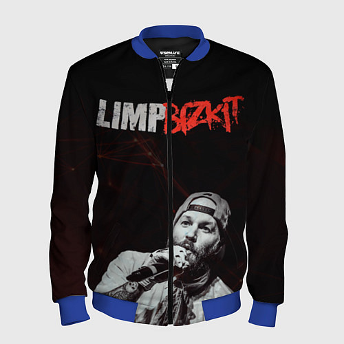 Мужской бомбер Limp Bizkit / 3D-Синий – фото 1