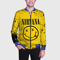 Бомбер мужской NIRVANA, цвет: 3D-синий — фото 2