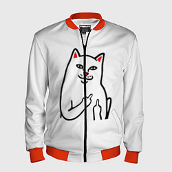 Бомбер мужской Meme Cat, цвет: 3D-красный