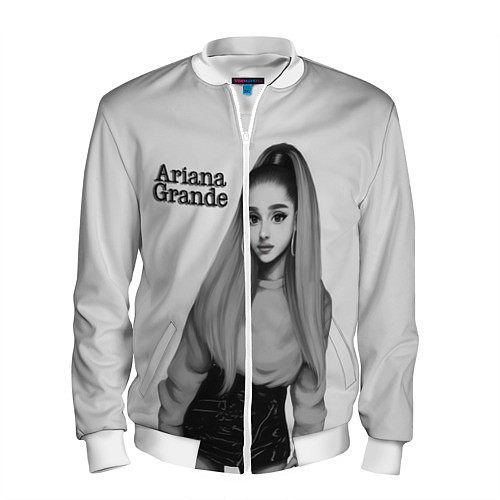 Мужской бомбер Ariana Grande Ариана Гранде / 3D-Белый – фото 1