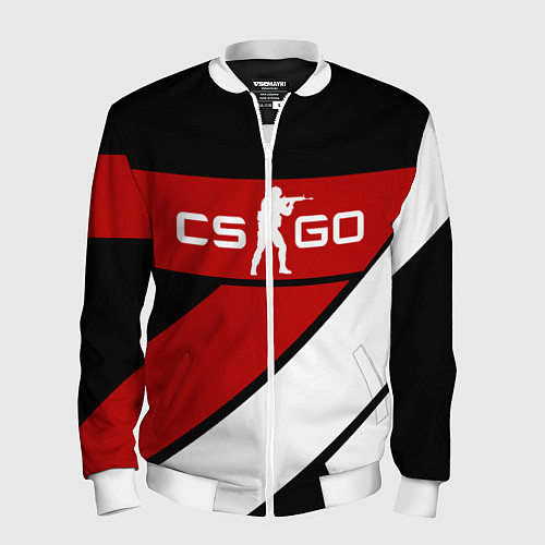 Мужской бомбер CS GO / 3D-Белый – фото 1