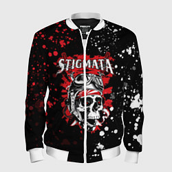 Бомбер мужской Stigmata, цвет: 3D-белый