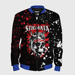 Бомбер мужской Stigmata, цвет: 3D-синий