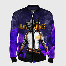 Бомбер мужской PUBG, цвет: 3D-черный