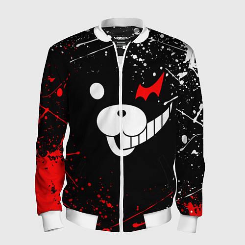 Мужской бомбер MONOKUMA / 3D-Белый – фото 1