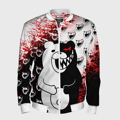 Мужской бомбер MONOKUMA / 3D-Белый – фото 1