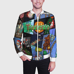 Бомбер мужской Terraria, цвет: 3D-белый — фото 2