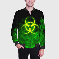 Бомбер мужской BIOHAZARD, цвет: 3D-черный — фото 2