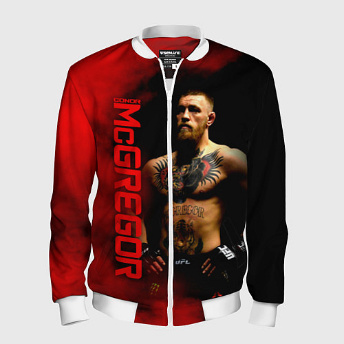 Мужской бомбер Конор МакГрегор / 3D-Белый – фото 1