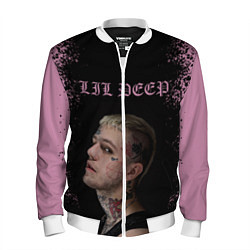 Бомбер мужской LiL PEEP, цвет: 3D-белый