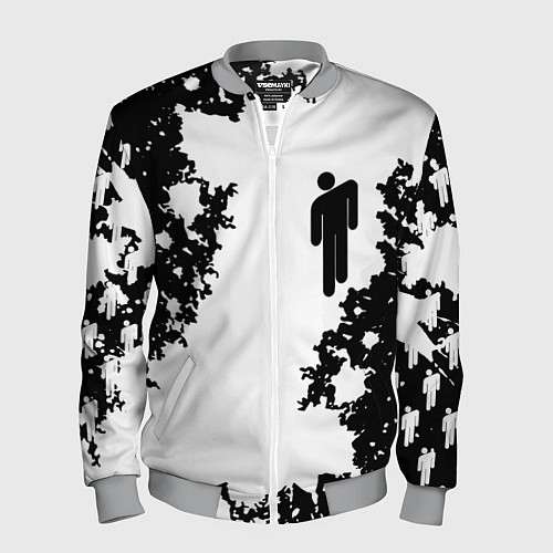 Мужской бомбер BILLIE EILISH / 3D-Меланж – фото 1