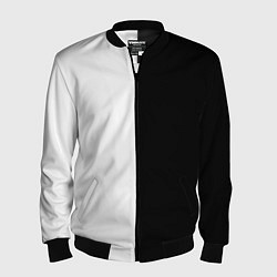 Мужской бомбер ПРОСТО ЧЁРНО-БЕЛЫЙ