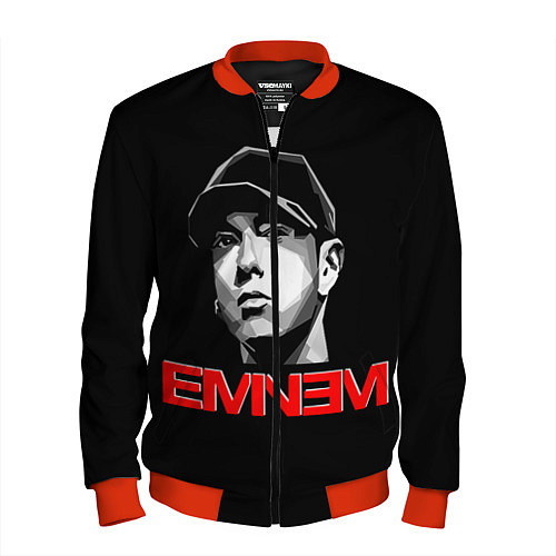 Мужской бомбер Eminem / 3D-Красный – фото 1