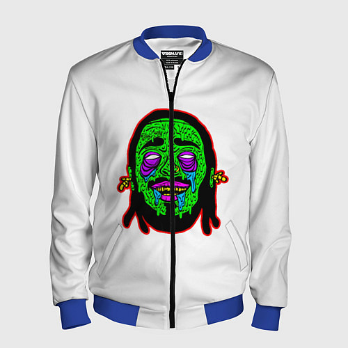 Мужской бомбер Post Malone / 3D-Синий – фото 1