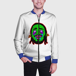 Бомбер мужской Post Malone, цвет: 3D-синий — фото 2