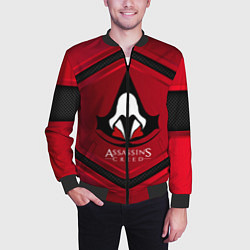 Бомбер мужской Assasin's creed, цвет: 3D-черный — фото 2