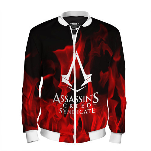 Мужской бомбер Assassin’s Creed: Syndicate / 3D-Белый – фото 1