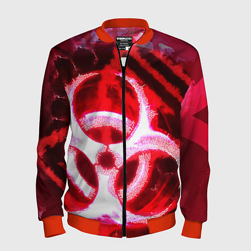 Мужской бомбер Plague Inc LB Oko / 3D-Красный – фото 1