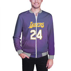 Бомбер мужской Los Angeles Lakers Kobe Brya, цвет: 3D-меланж — фото 2