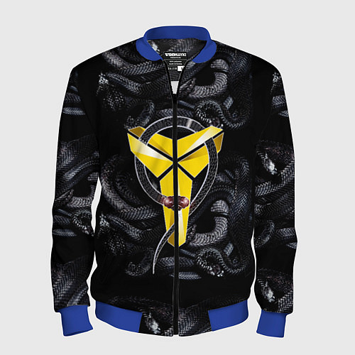 Мужской бомбер Los Angeles LakersKobe Bryan / 3D-Синий – фото 1