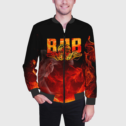 Мужской бомбер ВДВ / 3D-Черный – фото 3