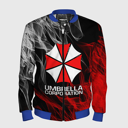 Мужской бомбер UMBRELLA CORP / 3D-Синий – фото 1