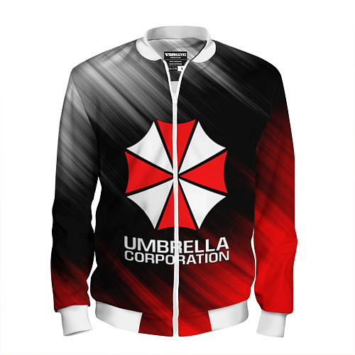 Мужской бомбер UMBRELLA CORP / 3D-Белый – фото 1