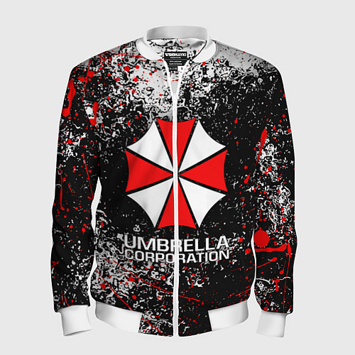 Мужской бомбер UMBRELLA CORP / 3D-Белый – фото 1