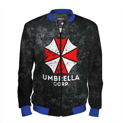 Мужской бомбер UMBRELLA CORP / 3D-Синий – фото 1