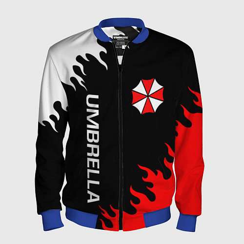 Мужской бомбер UMBRELLA CORP / 3D-Синий – фото 1