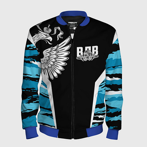 Мужской бомбер Камуфляж ВДВ / 3D-Синий – фото 1