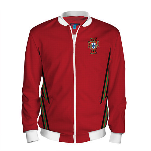 Мужской бомбер Portugal home EURO 2020 / 3D-Белый – фото 1