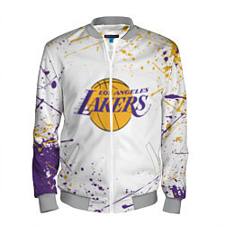 Бомбер мужской LA LAKERS, цвет: 3D-меланж