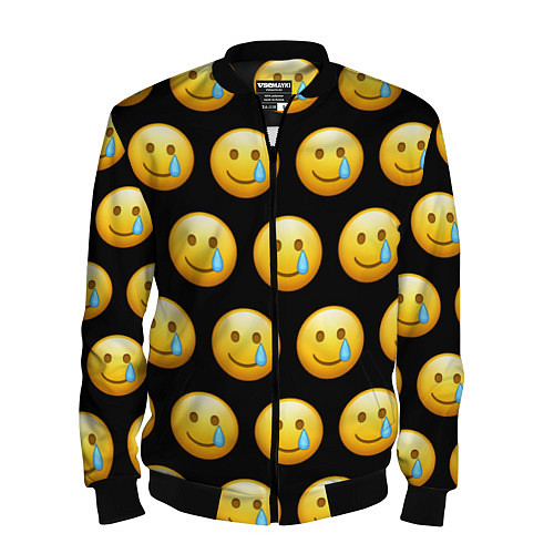 Мужской бомбер New Emoji / 3D-Черный – фото 1