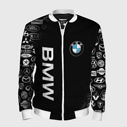 Бомбер мужской BMW, цвет: 3D-белый