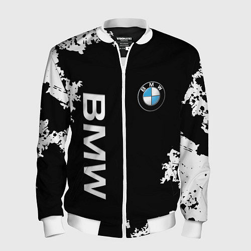 Мужской бомбер BMW / 3D-Белый – фото 1