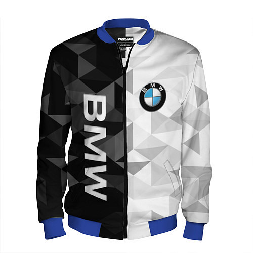 Мужской бомбер BMW / 3D-Синий – фото 1