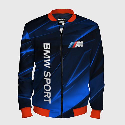 Мужской бомбер BMW БМВ / 3D-Красный – фото 1