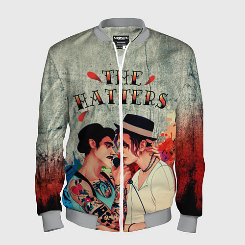 Мужской бомбер THE HATTERS / 3D-Меланж – фото 1