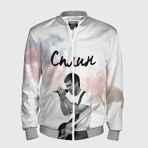 Мужской бомбер Сплин / 3D-Меланж – фото 1