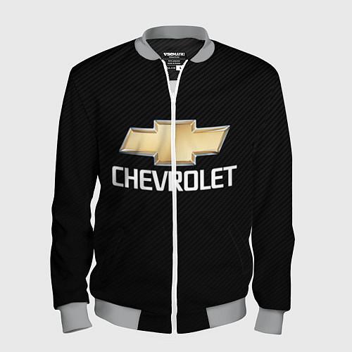 Мужской бомбер CHEVROLET / 3D-Меланж – фото 1