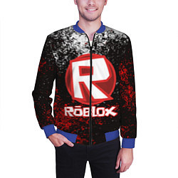 Бомбер мужской ROBLOX, цвет: 3D-синий — фото 2