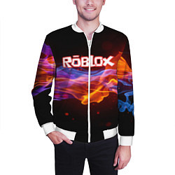 Бомбер мужской ROBLOX, цвет: 3D-белый — фото 2