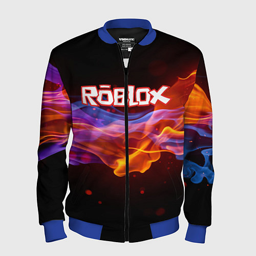 Мужской бомбер ROBLOX / 3D-Синий – фото 1